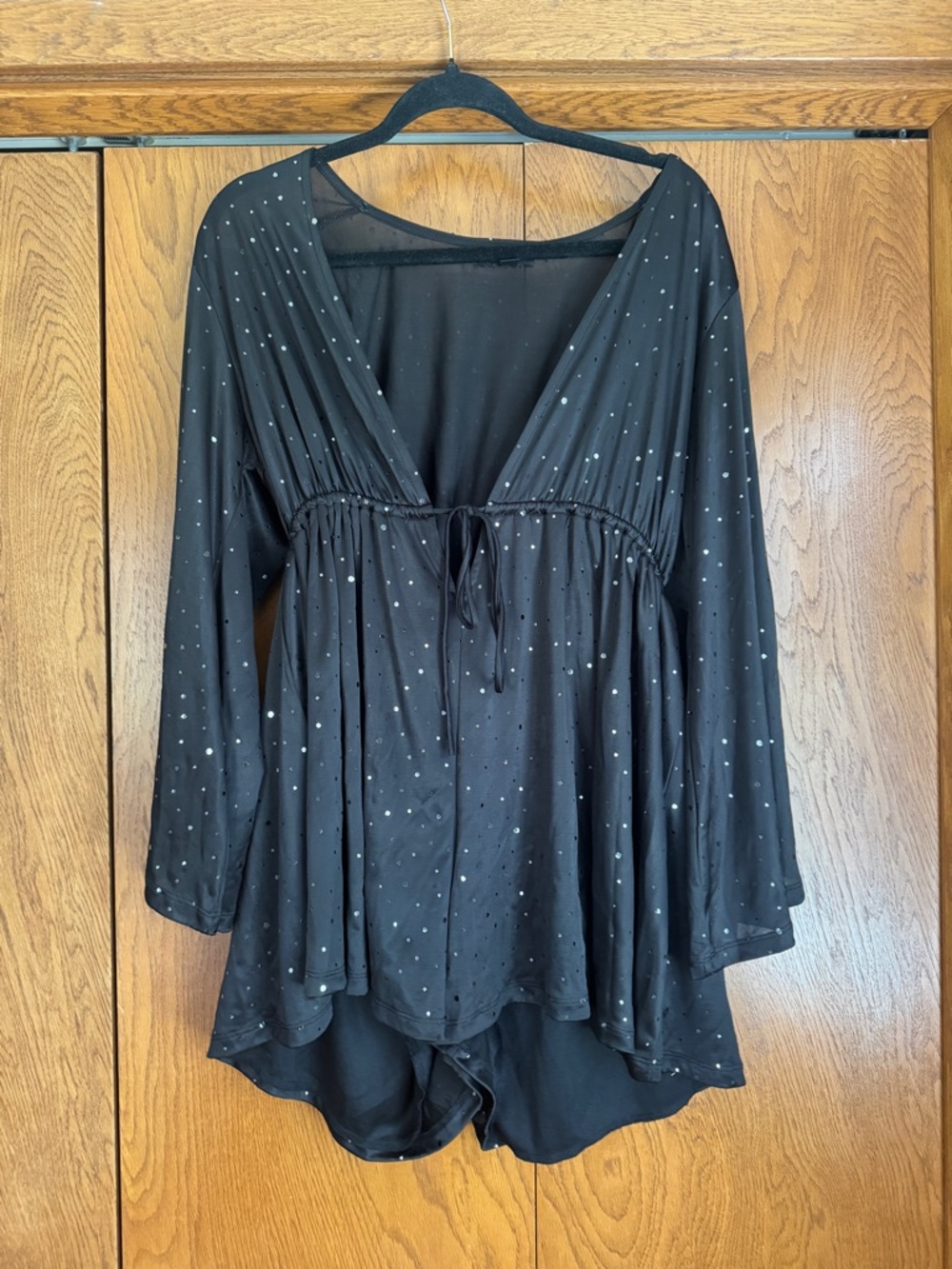Black Sparkly Romper